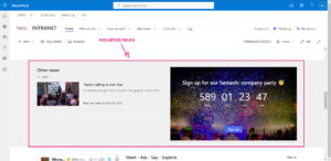 Intranet SharePoint: nieuwtjes delen | Hello.be