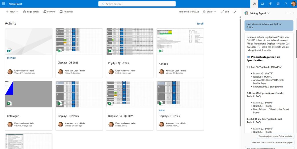 Blog nieuwigheden sharepoint online: krachtige branding & slimme AI | Hello.be