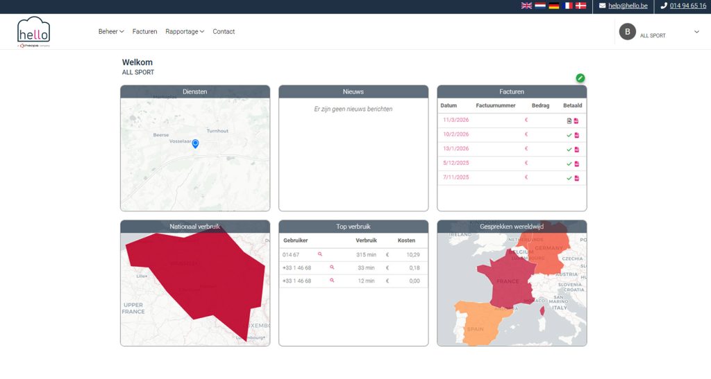 Customer Portal Teams telefonie - Overzicht | Hello.be